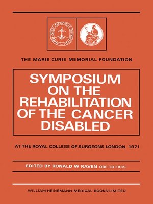 cover image of Symposium on the Rehabilitation of the Cancer Disabled